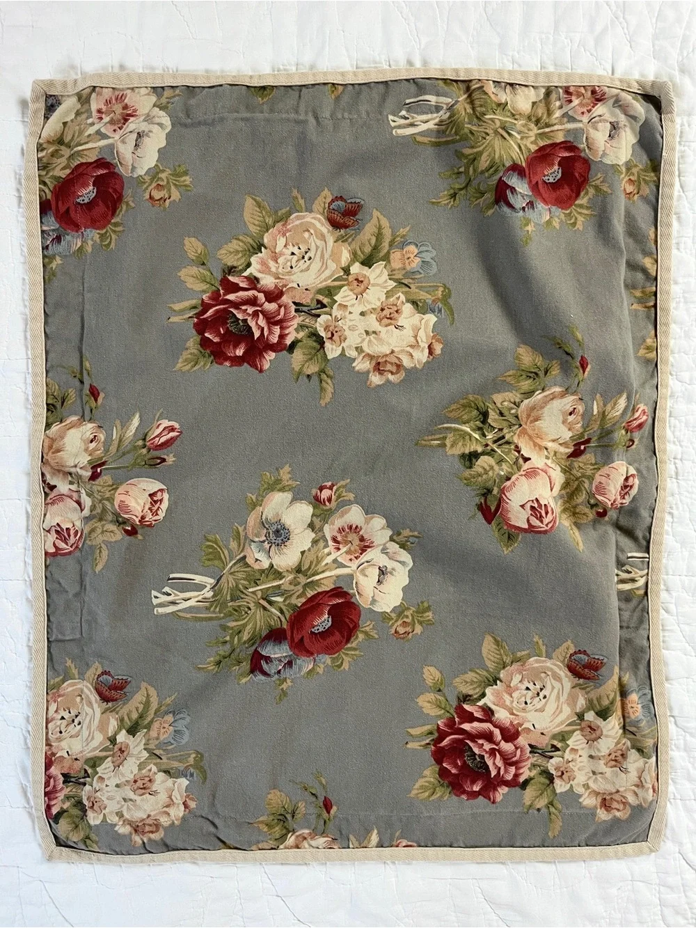x2 Chaps HUDSON RIVER VALLEY Standard Pillow Shams Cotton Floral Cottagecore